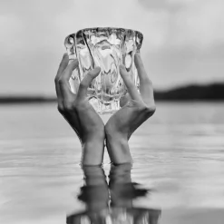 Taide-Esineet|Maljakot-IITTALA Kalvolan kanto taide-esine 140mm Kirkas