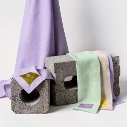 Keittiötekstiilit-IITTALA Keittiöpyyhe 47x65cm Lila-oliivi