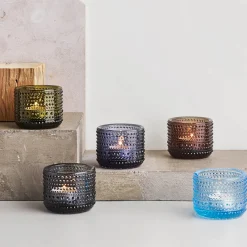 Kynttilälyhdyt-IITTALA Kynttilälyhty 64mm Harmaa