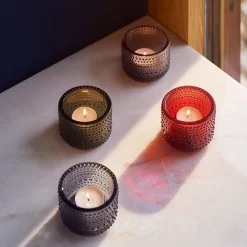 Kynttilälyhdyt-IITTALA Kynttilälyhty 64mm Harmaa