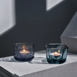 Kynttilälyhdyt-IITTALA Kynttilälyhty 64mm uudelleenhyödynnetty lasi Kierrätyslasi