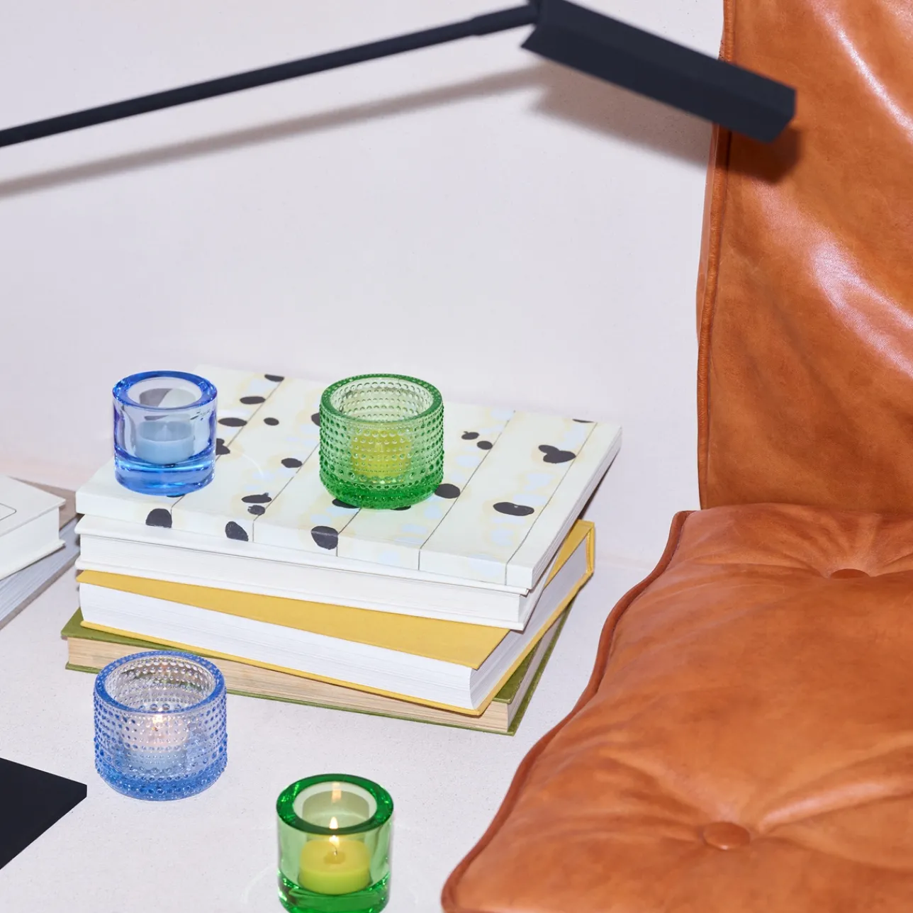 Kynttilälyhdyt-IITTALA Kynttilälyhty 64mm Vedensininen