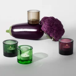 Kynttilälyhdyt-IITTALA Kynttilälyhty 60mm vedenvihreä