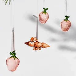 Lasikoristeet-IITTALA Lasimansikka pinkki 3kpl