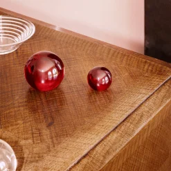 Lasikoristeet-IITTALA Lasipallo 8cm karmiininpunainen