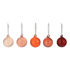 Lasikoristeet-IITTALA Lasipallo 40mm 5kpl Punainen