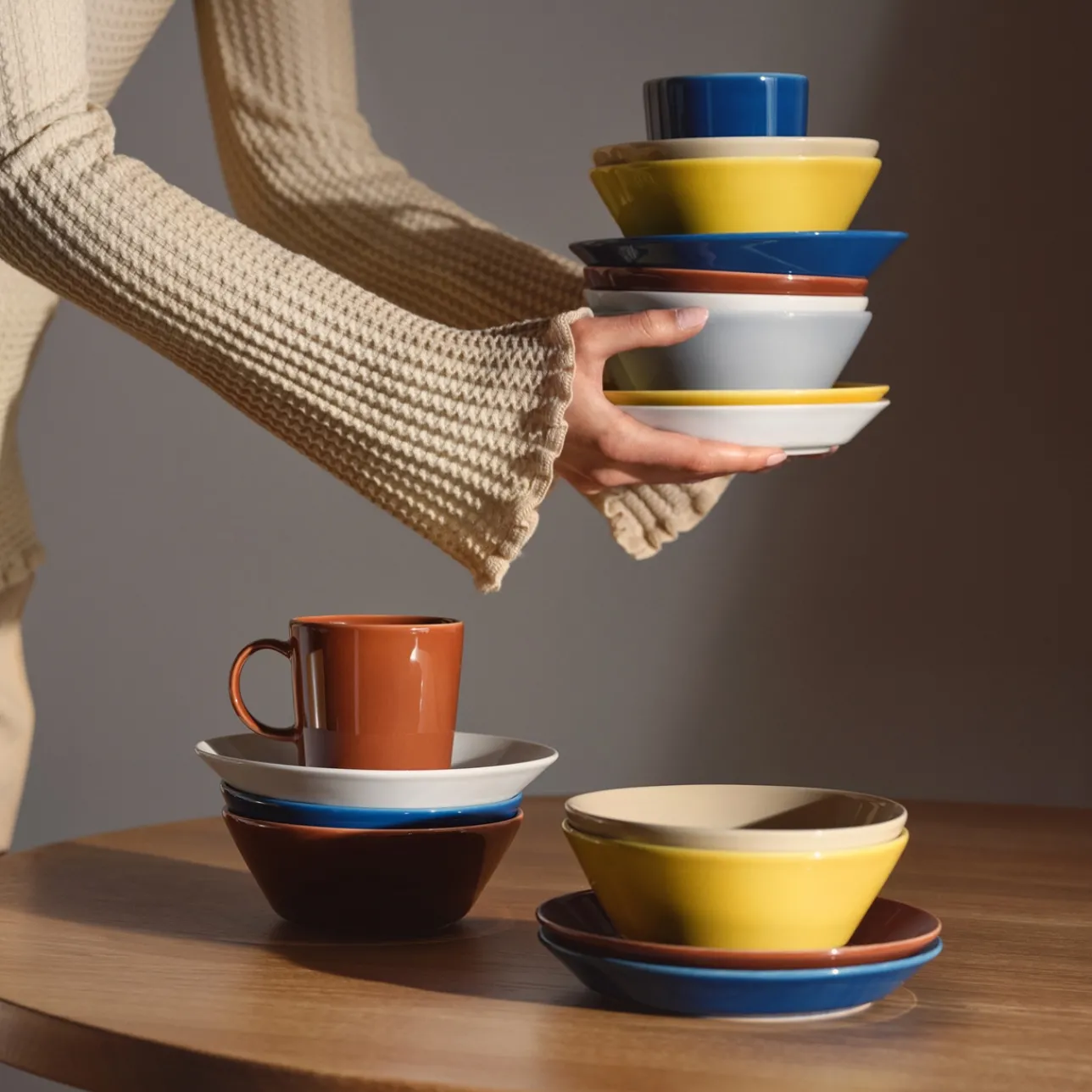 Lautaset-IITTALA Lautanen syvä 21cm Vintage sininen