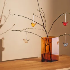 Lasikoristeet-IITTALA Minilasilintu 3kpl Mix