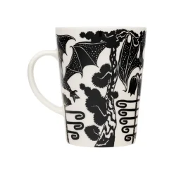 Mukit Ja Kupit-IITTALA Muki 0,4L Yö musta ja valkoinen, lahjapakkaus