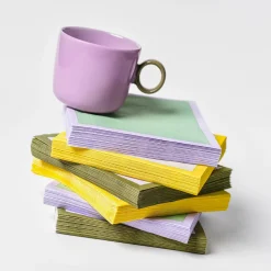 Keittiötekstiilit-IITTALA Paperiservetti 33cm Minttu-lila