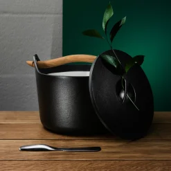 Uunivuoat Ja Padat-IITTALA Puinen kahva valurautapadalle 3,0L