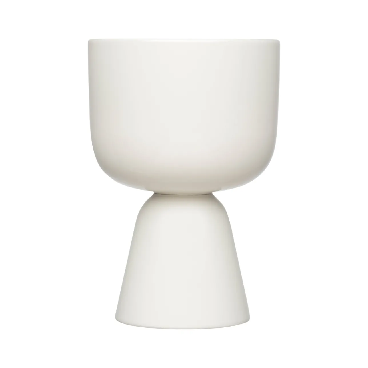 Kukkaruukut-IITTALA Ruukku jalallinen S Valkoinen