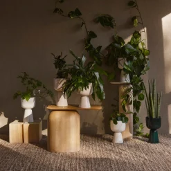 Kukkaruukut-IITTALA Ruukku jalallinen S Valkoinen