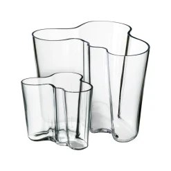 Alvar Aalto -Kokoelma|Maljakot-IITTALA Setti maljakot 160+95mm Kirkas