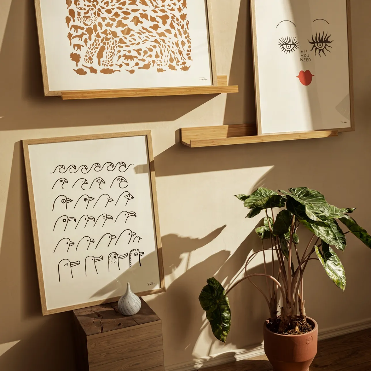 Piensisustus-IITTALA Taidejuliste 50x70cm Gepardi ruskea